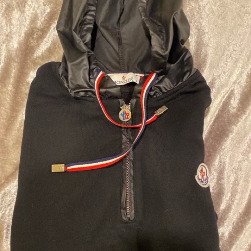 Mens moncler hoodie size large